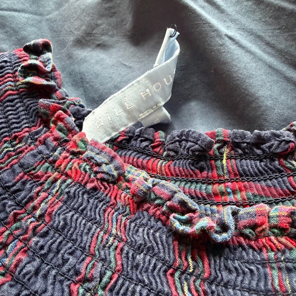 Hill House Home Caroline Navy Tartan Nap Dress Size Small - Picture 6 of 7